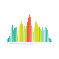 Obraz premium Colorful bar chart illustration