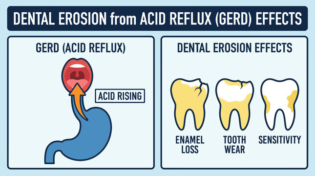 Dental Erosion from Acid Reflux GERD Effects