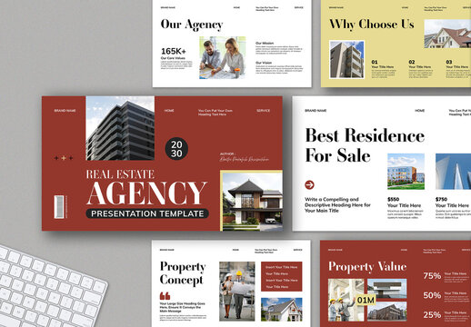 Real Estate Presentation Template Layout