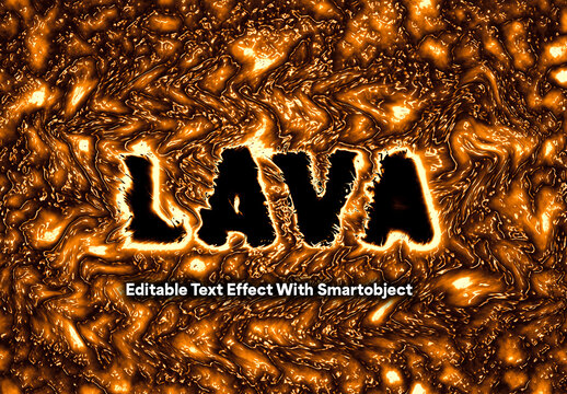 Molten Lava Typography Text Effect