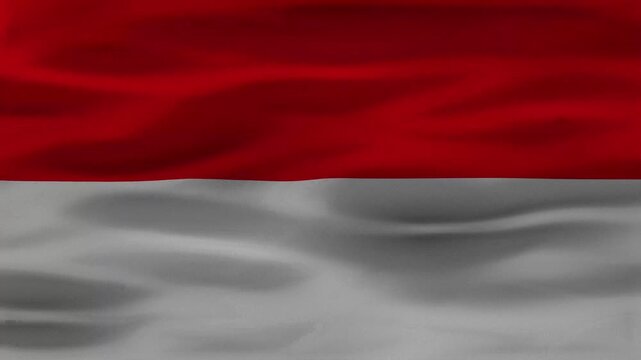 Indonesia Flag Waving Animation Background