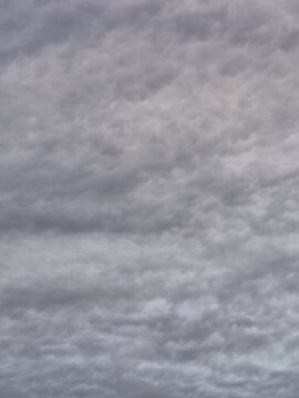 photographie d'un ciel rempli de nuages cotonneux pour servir de fond ou de texture 