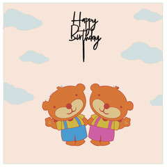 Fototapeta premium birthday greeting card