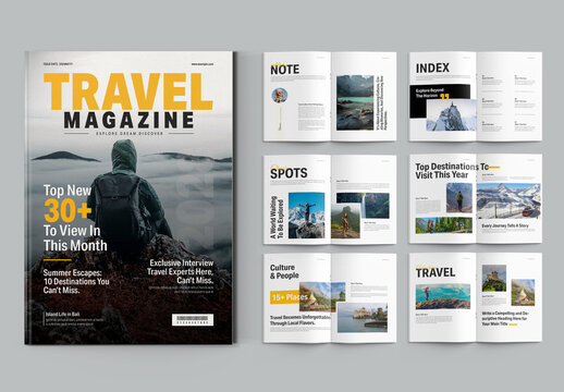 Adventure Travel Editorial Magazine Design