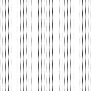 Seamless vertical pinstripe pattern featuring black dashed lines on a white background for textile, fabric, and wallpaper design.