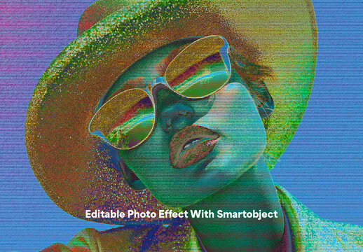 Pop Art Grain Photo Effect