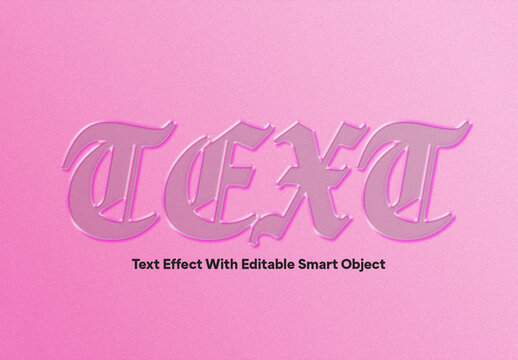 Soft Glow Typography Effect