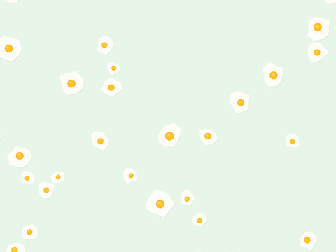 Breakfast Fried Eggs Kitchen Vector Background
