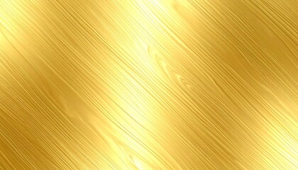 Obraz premium Brushed Gold Metal Texture with Diagonal Lines and Bright Highlights.