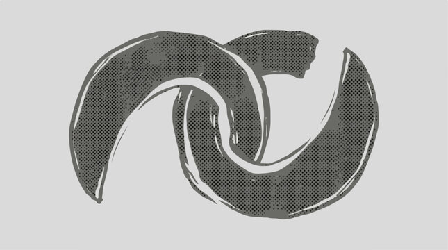 Interlocking irregular semi circles