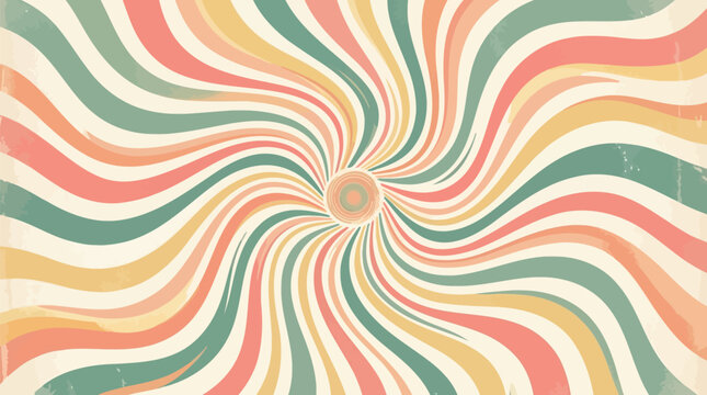 Vibrant retro optical illusion background