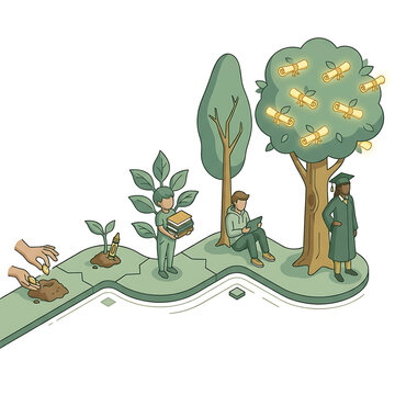 Minimalist Life Illustration
