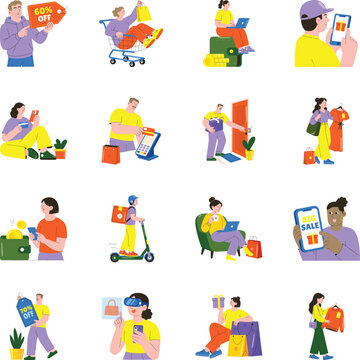 Modern ecommerce experiences include digital payments, mobile shopping, fashion retail, delivery services, sales promotions, virtual shopping, and digital wallets. 
