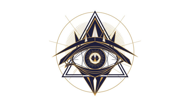 All seeing eye of providence symbol 4.