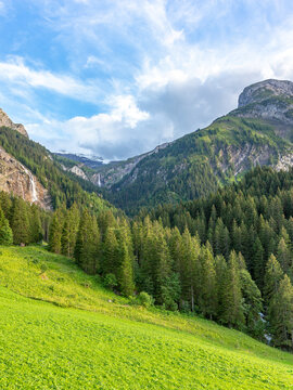 Mountain landscape near Gstaad, Switzerland