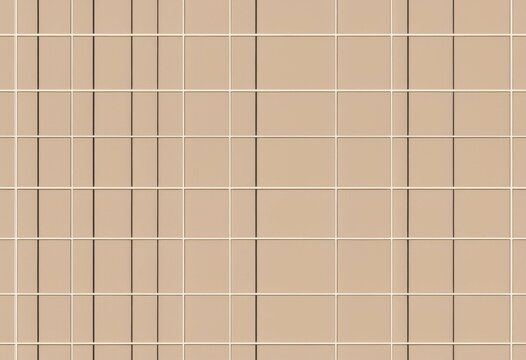 Simple plaid seamless pattern with intersecting black straight lines on a beige background