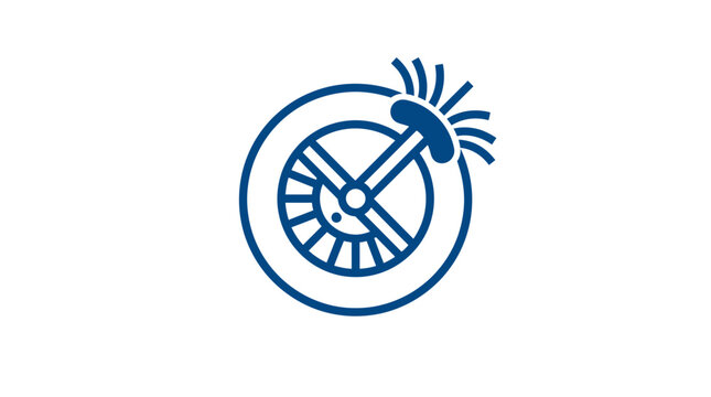Car Wheel Cleaning Icon