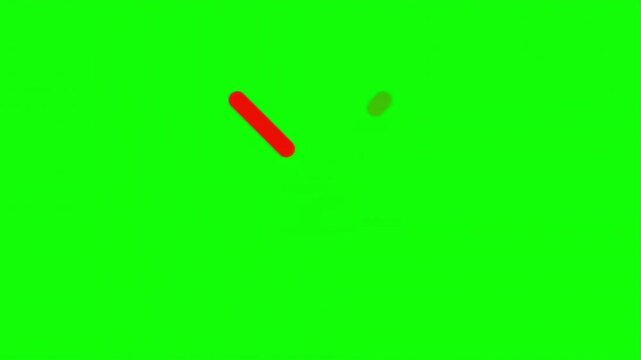 Reject Cancel Symbol Animation &ndash; Red X Drawing Effect on Green Screen Background 4K
