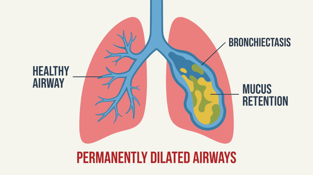 Bronchiectasis Permanently Dilated Airways with Mucus Retention