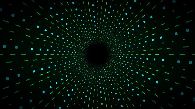 Matrix Digital Data Stream Code Rain Animation