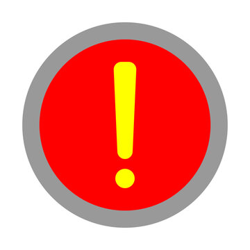 Panic Button Vector Flat Icon Design