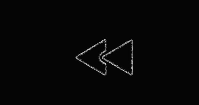 Sketch rewind icon animation - smooth progressive reveal