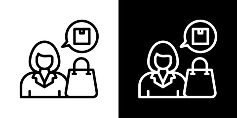 Fototapeta premium Customer Icon Set Multiple Style Collection