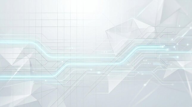 Digital Product Interface Background with Glowing Boxes