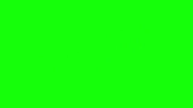 A distressed red "CANCELLED" rubber stamp with green text animates dynamically on a bright green screen, indicating a final decision.