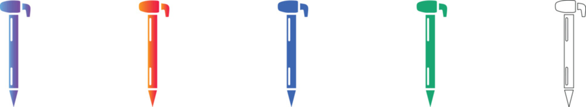 Professional Technical Pen Icon Set