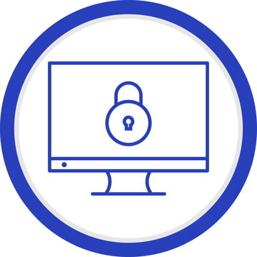 Unique Closed Access Vector Icon