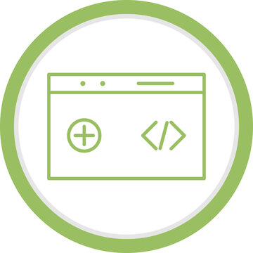 Unique Clean Code Vector Icon