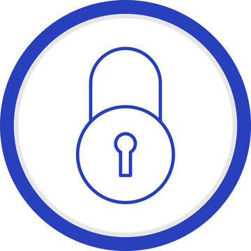 Unique Closed Access Vector Icon