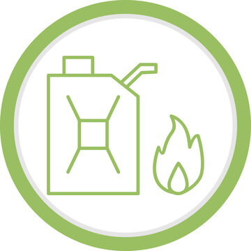 Unique Fuel to Fire Vector Icon