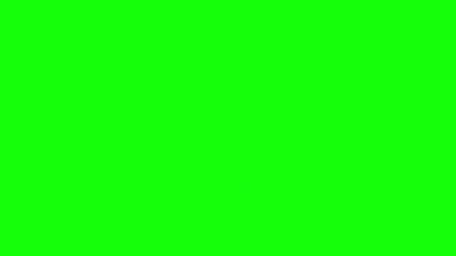 Animated invoice and payment status icons on a green screen for financial video production work.