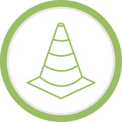 Fototapeta premium Unique Cone Vector Icon