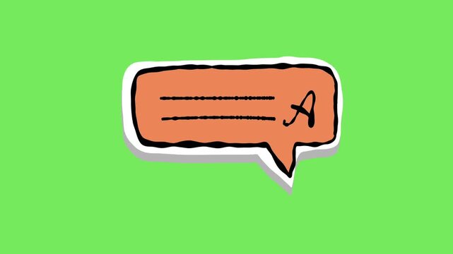 FAQ and Q&A Icon Appearing and Fading Out , Soft Loop Animation