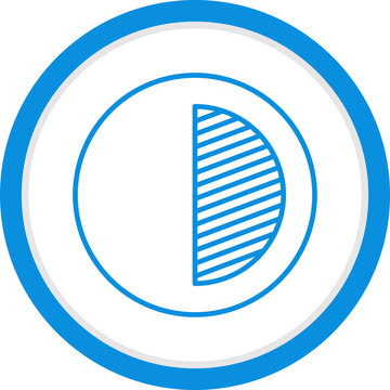 Unique Contrast Vector Icon