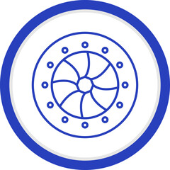 Obraz premium Unique Optical Diaphram Vector Icon
