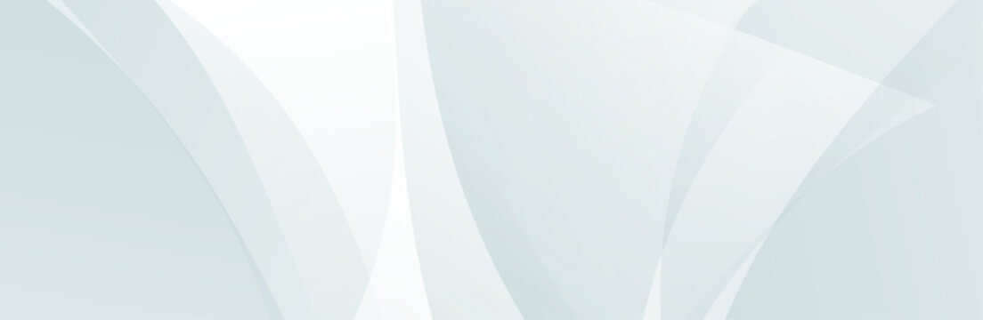 Light blue gray abstract background with overlapping curved shapes and glowing white center soft gradient modern design
