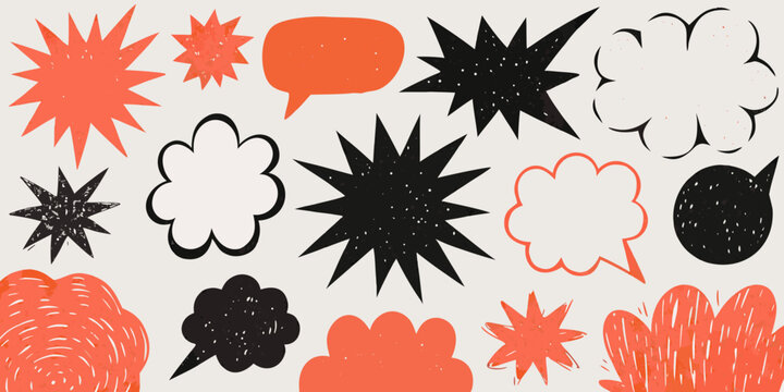 Comic Style Speech And Thought Bubbles Vector Illustration