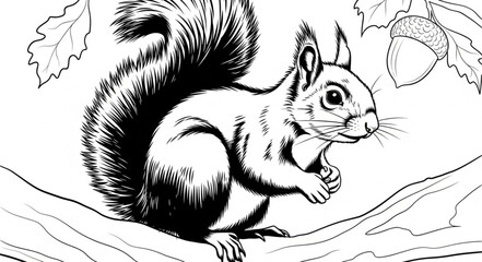 squirrel on a tree © bakul
