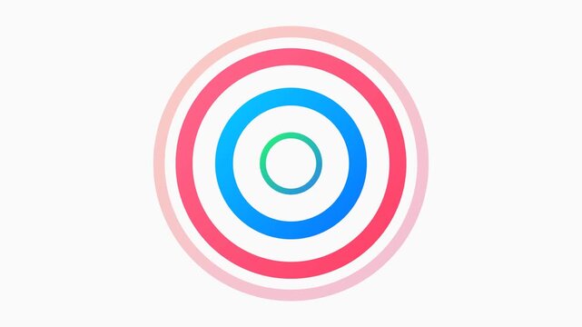 Colorful Imploding Rings Loader Gradient UI Interface Animation