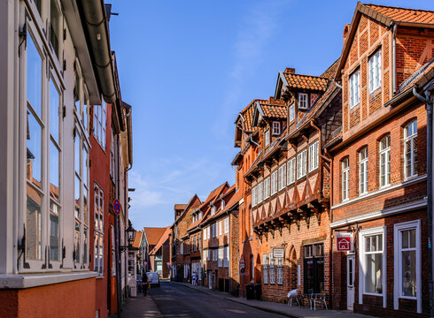 Lueneburg, Germany - May 29: historic buildings at the famous old town of Lueneburg (L&uuml;neburg) on May 29, 2026