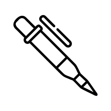 Pen tool icon for digital design and graphic editing with illustration software workspace interface minimalist creative creation drafting