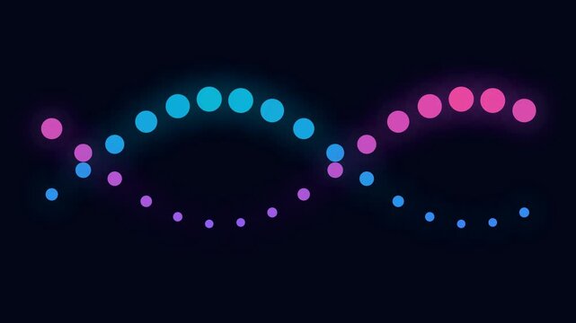 Liquid DNA Helix Abstract Medical Science 3D Spin Animation