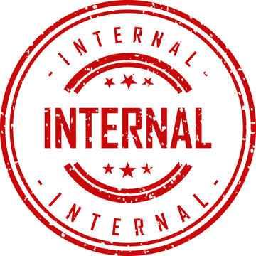 Internal stamp grunge effect vector illustration confidential document marking