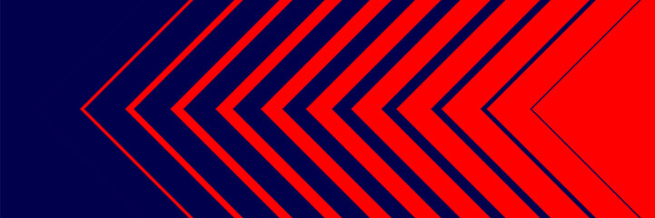 Abstract Dynamic Red and Dark Blue Chevron Arrow Pattern Background © FAISAL CREATES