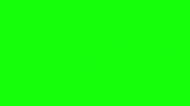 Red rubber stamp animation with the text event cancelled on a bright green screen background.