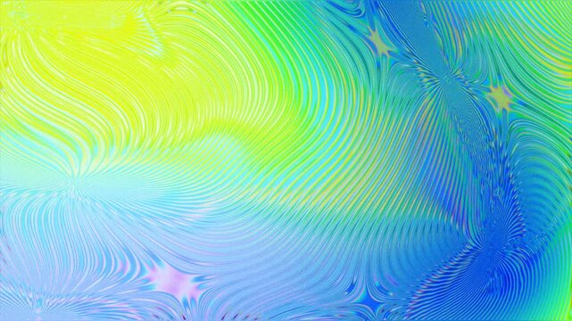Vibrant holographic fluid waves with colorful pearlescent distortion effects for modern digital content and design.
